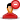 Male, red, stop, user icon