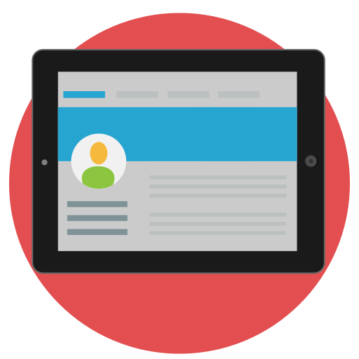 Browse, internet, online, surf, tablet icon