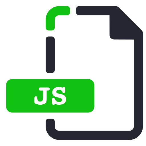 Extension, file, internet, js icon