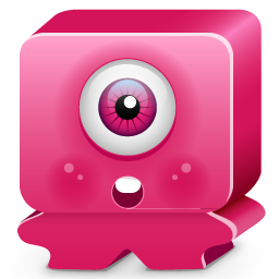 Monster, pink, sorprise icon