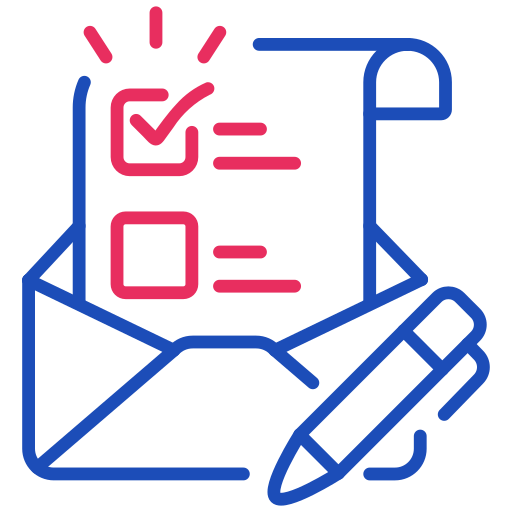 Vote, letter, mail icon
