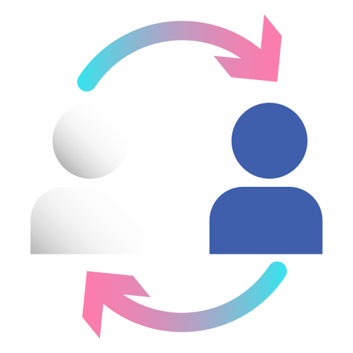 Communication, community, connection, diversity, exchange, networking, relationship icon