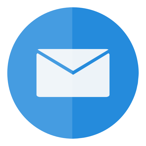 Circle, e-mail, email, letter, mail, message, send icon