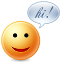 Chat, hi, cute, hello icon
