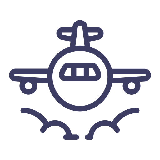 Airplane, christmas, holiday, plane, snow, travel, vacation icon