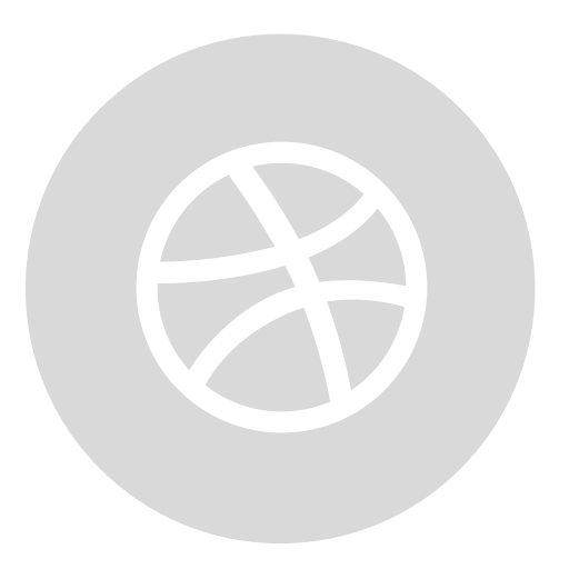 Gray, dribbble, circle icon
