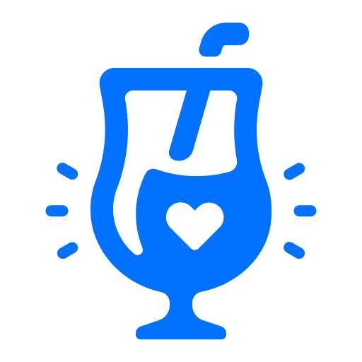 Beverage, cocktail, drink, valentine icon