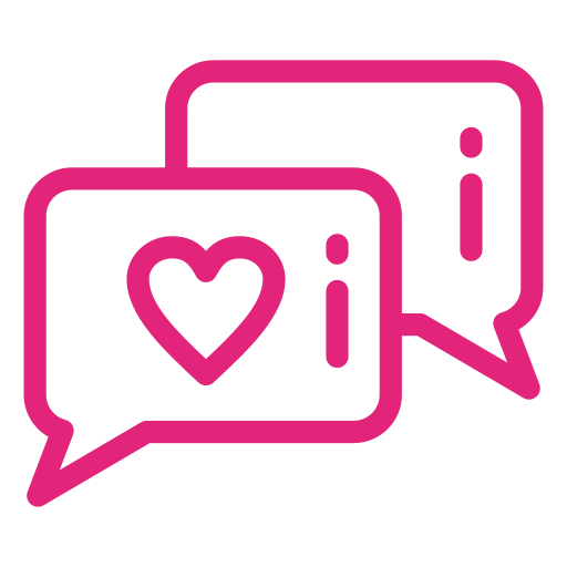 Chat, couplechat, love, valentine icon
