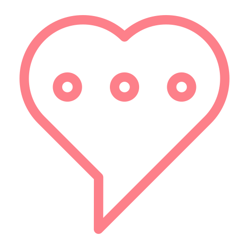 Chat, dating, heart, love, valentine, wedding icon