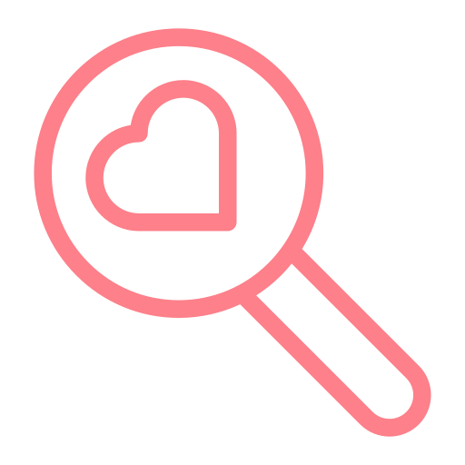 Dating, heart, love, search, valentine, wedding icon