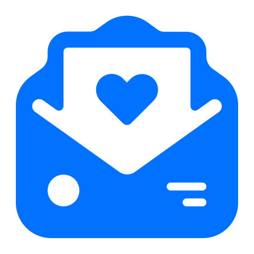 Email, heart, message, valentine icon
