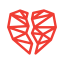Geometric Hearts Valentine's Day icon 64x64