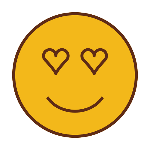 Emoji, emoticon, face, love, smiley icon