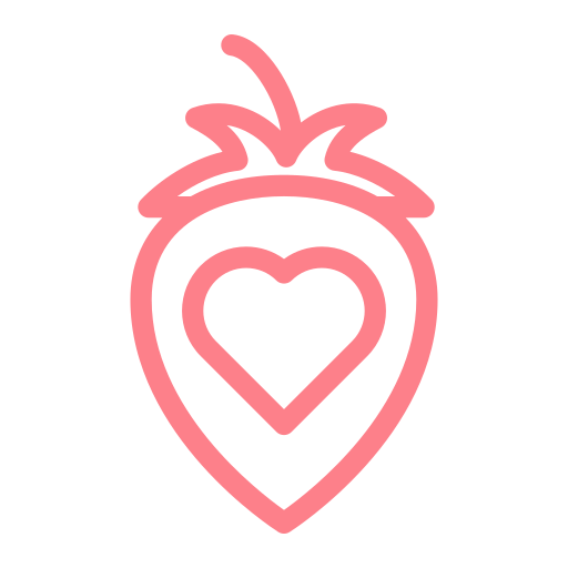 Dating, heart, love, strawberry, valentine, wedding icon