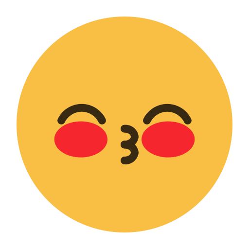 Emoji, emotion, face, feeling, kiss, love icon