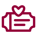 Ticket,Love,Heart,Valentine,February,Movie,Romantic