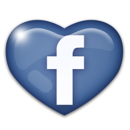 Love, heart, facebook icon