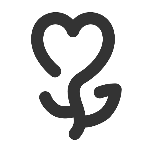Flower, heart, love, romantic icon