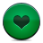 Green, heart icon