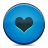 Blue, heart icon