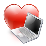 Computer, favorite, heart, love icon