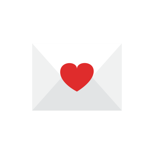 Letter, love icon