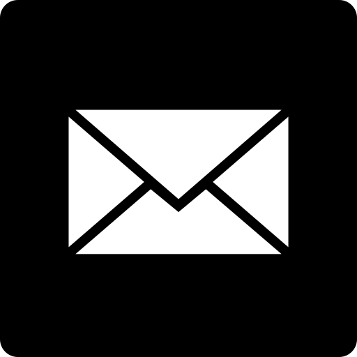Mail, media, social, square icon