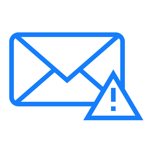 Error, mail icon