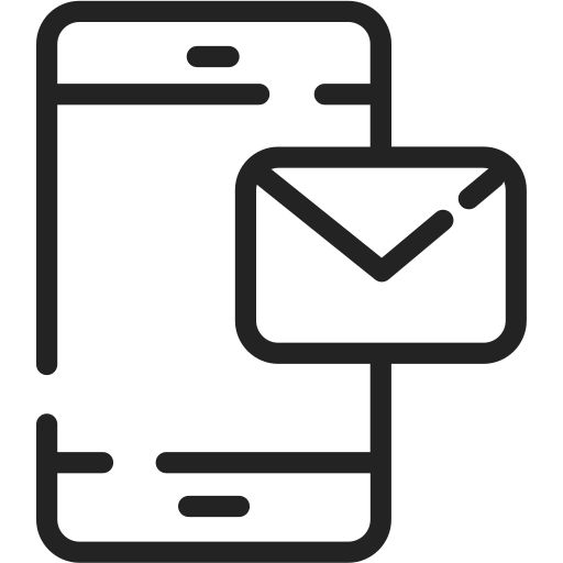 Business, management, marketing, email, phone icon