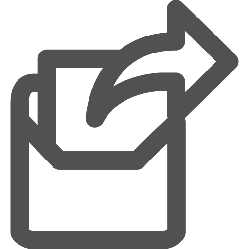 Arrow, communication, email, envelope, forward, mail, message icon
