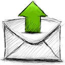 Email, upload icon
