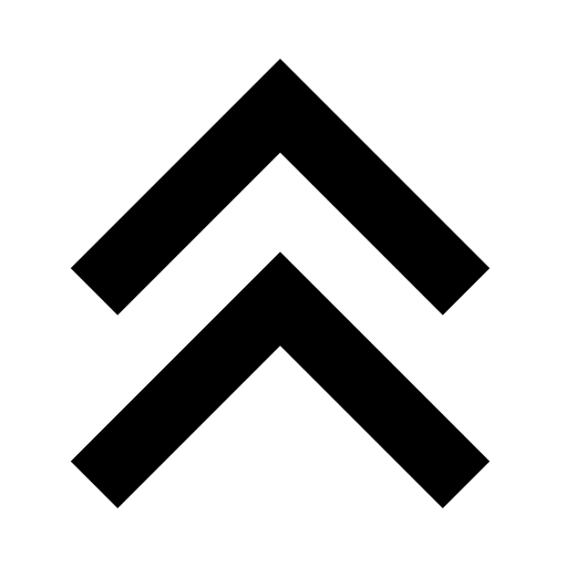 Arrow, double, essential, set, up icon