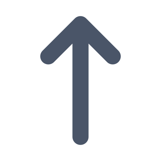 Arrow, up, narrow icon