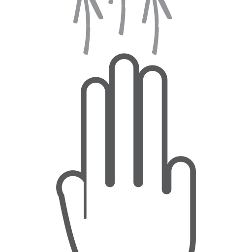 Finger, gesture, hand, interactive, scroll, swipe, up icon