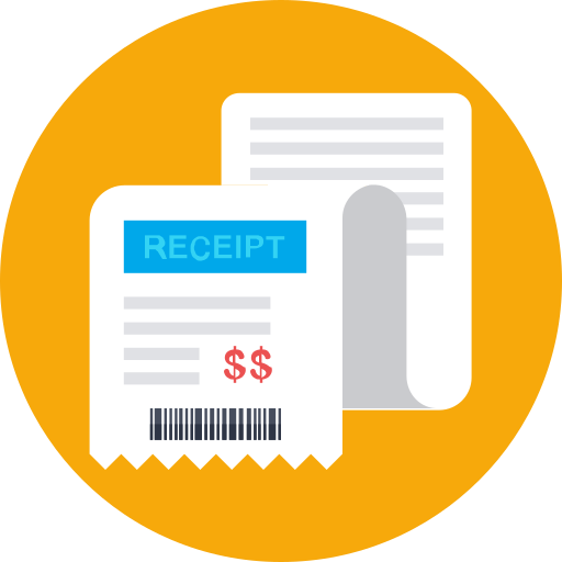 Bill, paper, receipt, sheet icon