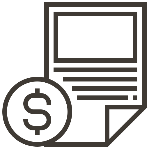 Asset, loan, money, pawnshop, document, finance, paper icon