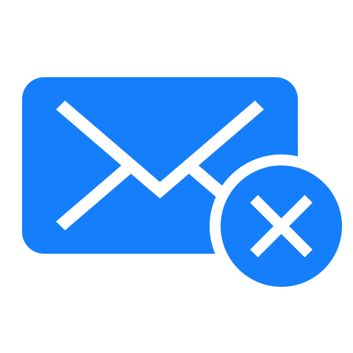 Mail, cancel icon