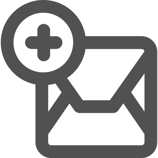 Add, business, communication, email, envelope, mail, message icon