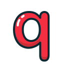 Letter,Lowercase,Q,Red