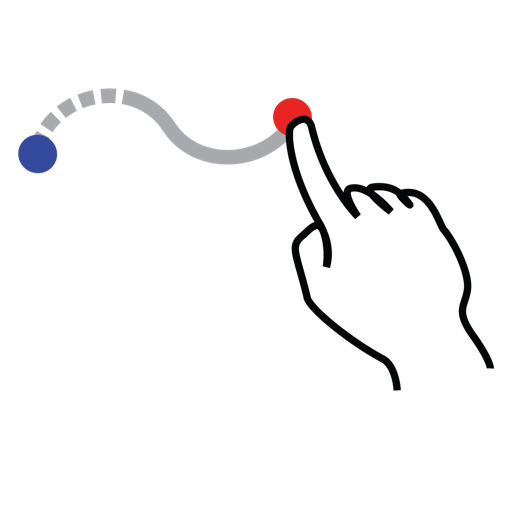 Gestureworks, shape, stroke, wave icon