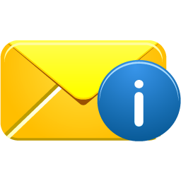 Email, info icon