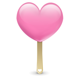 Heart, icecream icon