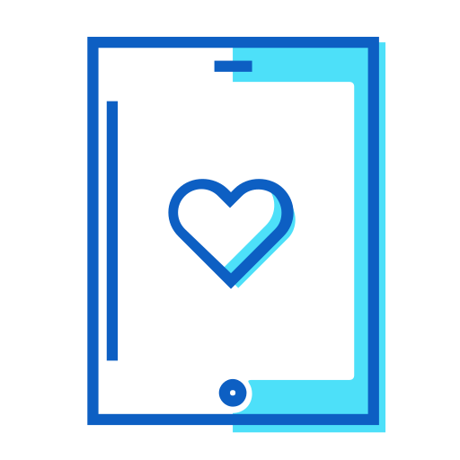 Ipad, love, pro, heart icon