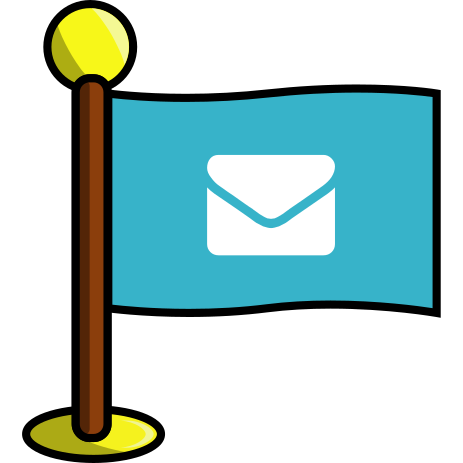 Email, flag, media, networking, social icon