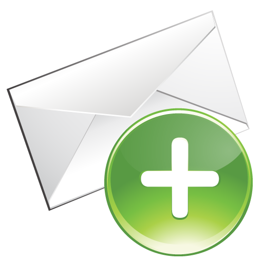 Email, plus icon