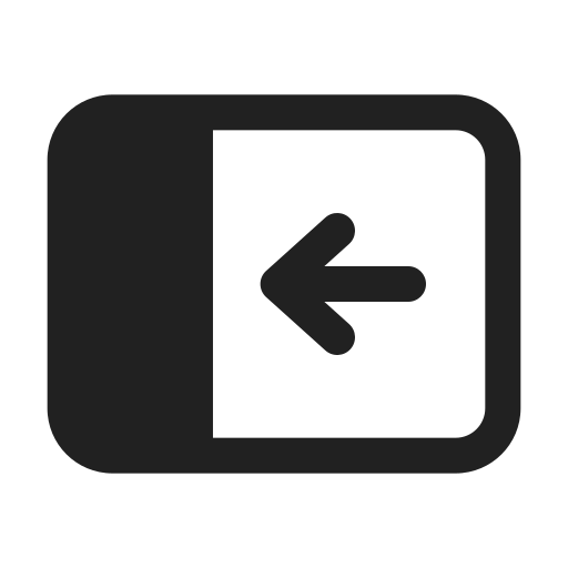 Ic, fluent, panel, right, expand, filled icon