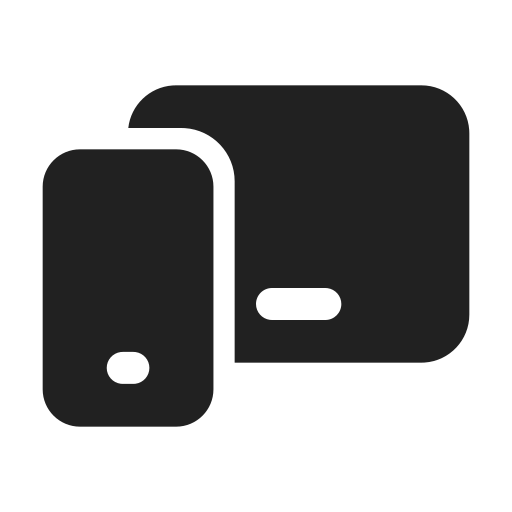 Ic, fluent, phone, tablet, filled icon