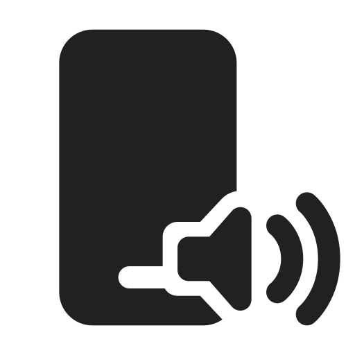 Ic, fluent, phone, speaker, filled icon