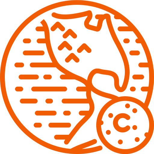 Astronomy, earth, moon, planet, space icon