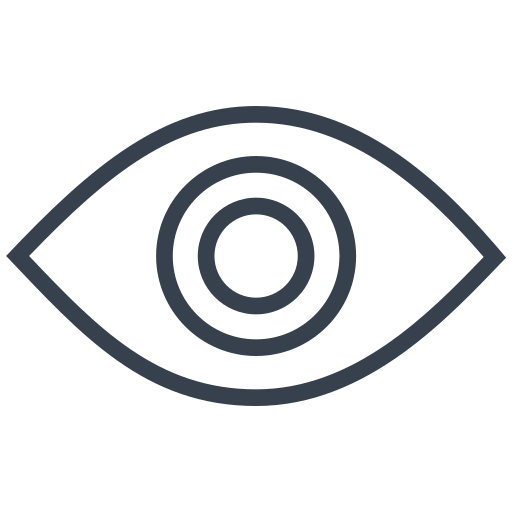 Eye, see, unhide, visible, find, look, view icon